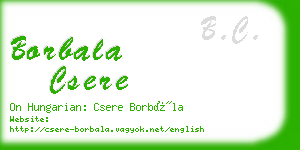 borbala csere business card